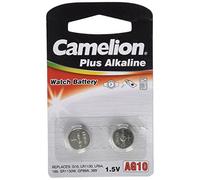 Camelion 12000210 Pack de 2 Piles Bouton Alkaline AG10/LR54/LR1130/389 - 1,5 V