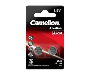 Camelion 12000213 Pack de 2 Piles Bouton Alkaline AG13/LR44/357 1,5 V