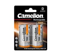 Camelion Accus Ni-MH R20 (D) HR20 1,2 V 7000 mAh - Rechargeables 1000 fois - Pack de 2