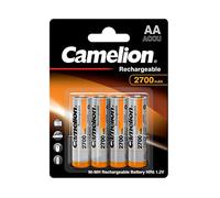 Camelion - 4 piles rechargeables ( accus ) AA / LR6 NiMH 2700mAh