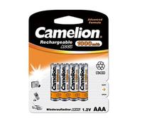 Camelion Piles rechargeables AAA (HR03) NiMH 1000 mAh - Pack de 4