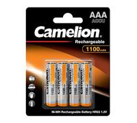 Camelion - 4 piles rechargeables ( accus ) AAA / LR3 NiMH 1100mAh