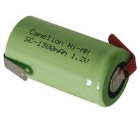 Camelion ACCU NI-MH 1.2V - 1.3Ah AVEC COSSES A SOUDER EN DIRECTIONS OPPOSEES (en vrac)