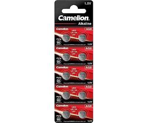 Camelion AG 8 LR55 Set de 10 Piles