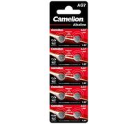 Camelion Piles alcalines AG7 (LR57/LR926/395/399/195) 1,5 V – 10 piles
