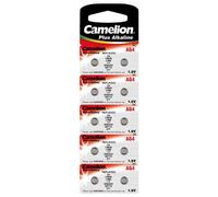 Camelion Camelion AG4 Lot de 10 piles bouton alcalines 1,5 V