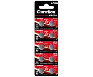 Camelion - Haute qualité de 10 LR1130/389/189 LR54/AG10 1,5 V Li-ion et piles bouton