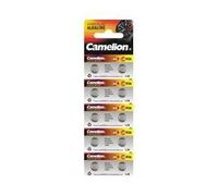 Camelion - lot de 10 piles bouton alkaline AG13 LR44 A76 357 S44W 157