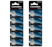 Camelion Piles bouton CR2032 3V Lithium – Lot de 5