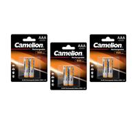 Camelion Lot de 5 Blisters de 2 Batterie Rechargeable Accus R03 / AAA / 600 mAh 1,2V