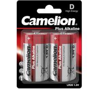 CAMELION 11000220 Pack de 2 Piles Alkaline Plus LR20 D Mono, 1 Unité