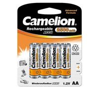 Camelion Accus rechargeables AA 17025406 (R06) 2500 mAh - Pack de 4 sous blister