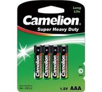 Camelion piles AAA LongLife 1,5V vert/noir 4 pièces Groen G