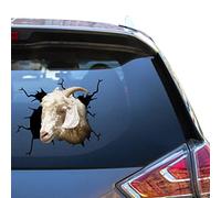 Camellia Print Autocollant « I Really Like Goats » - Motif chèvre angora - Autocollant amusant résistant aux intempéries pour tracteur Vynal extérieur
