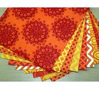 Camelot Tissus à Motifs Doux Feutre Assortiment Lot Oranges - par Lot de 10