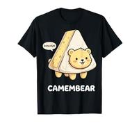 Camembear Bonjour Jeu de Mots pour Fans Camembert T-Shirt