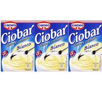 Cameo Ciobar Gusto Bianco Lot de 3 boîtes de 5 boissons au chocolat chaud Blanc italien
