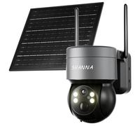 Camera 4G Solaire Exterieur, 2K Caméra 4G Autonome,Camera de Surveillance sans internet avec Batterie 10400mAh,Panneau solaire 6W,Détection de Mouvement,Vision Nocturne Couleur,Suivi Automatique,IP66