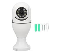 Caméra à Ampoule, Caméra de sécurité Panoramique Infrarouge WIFI à 360 Degrés avec Base D'interface E27 pour la Surveillance du Bureau à Domicile