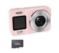 Caméra à écran 4K 64MP Zoom 18X Portable pour adolescents Voyage et activités scolaires Caméra pour Voyage