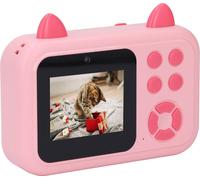 Caméra à impression thermique Écran 2,4 pouces Enregistrement photo vidéo HD Petit appareil photo numérique pour enfants pour la photographie Divertissement Rouge