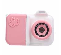 Caméra à imprimé Double instantané, Appareil Photo à imprimé instantané Facile à Travailler avec 5 Rouleaux de Papier imprimé (Blanc Bleu) (Rosée et Blanc)