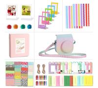 Camera Accessories Compatible for Fujifilm Instax Mini 12, Including Mini 12 Case, Album, Filters, Wall Frames, Film Frames, Sticker (Rainbow Shiny)