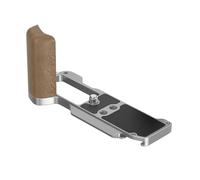 Camera Accessories, Kit de Cage de caméra avec poignée en Bois, Compatible avec Le Support en Forme de L Fujifilm XM5 Fuji X-M5,for Parts(Silver)