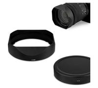 Camera Accessories, Pare-Soleil carré en métal, Compatible avec l'objectif Panasonic LUMIX S 20-60mm F3.5-5.6 avec Kit de Capuchon, Abat-Jour à baïonnette S-R2060