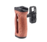 Camera Accessories, Poignée latérale Universelle for Cage de caméra, Compatible avec Sony Canon Nikon, poignée en Bois, Chaussure Froide, poignée de lumière vidéo,for Parts