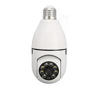 Caméra Ampoule, Caméra de Sécurité sans Fil 1080p avec WiFi/Suivi Automatique à 360 Degrés Panoramique/détection de Mouvement/interphone Bidirectionnel/Vision Nocturne