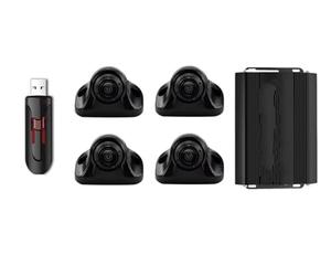 Caméra Arrière Caméra Surround Vue Panoramique À 360 ° Système Voiture Panoramique Vue Vol D'oiseau Enregistreur sans Couture Bus Camion Camping-Car(D)