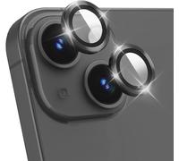 Caméra Arrière Protecteur Compatible Avec Iphone 14/14 Plus, Hd Anti Rayures Verre Trempé Protecteurs D'objectif Téléphone Portable, Lentille Coque Compatible Avec Iphone 14/14 Plus - Noir