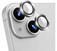 Caméra Arrière Protecteur Compatible Avec Iphone 14/14 Plus, Hd Anti Rayures Verre Trempé Protecteurs D'objectif Téléphone Portable, Lentille Coque Compatible Avec Iphone 14/14 Plus - Argent