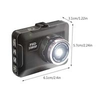 Caméra automobile - Enregistreur de conduite HD complet 1080p, Cam de tableau de bord Night Vision | DVR de véhicule de détection de mouvement, verrouillage d'urgence G-Sensor, moniteur de stationneme