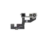 Caméra Avant pour iPhone 16e Capteur Selfie 12MP avec Nappe de Connexion Noir / Argent