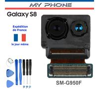 Camera Avant Samsung Galaxy S8 Appareil Photo Nappe Front Face Double Flex Sm-G950f + Kit 8 Outils