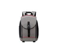 Camera bag, suitable for Canon, Nikon and Sony SLR cameras, multi - functional, small - sized, 34×14×22 cm, waterproof, gray