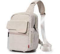 Camera Bag, Waterproof Camera Bag Large Shoulder Bag for SLR SLR DSLR Compact Camera, beige, crossbody bag