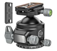 Camera Ball Head, Boule de 55mm for DSLR Lourd scellée en Aluminium CNC, trépied panoramique à 360 °, Support de tête Arca Swiss, Plaque à dégagement Rapide, Charge 40kg,Parts(Add MLOK Plate)