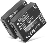 Camera Battery Compatible with Panasonic Lumix DMC-TZ3, DMC-TZ2, DMW-BCD10 (3.7V, 900mAh) 2 Pieces