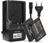 Camera Battery Compatible with Sony NP-BX1, ZV-1, HDR-CX405 (3.7V, 1090mAh) 2 Pieces + Charger