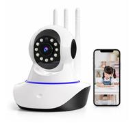 Caméra Bébé WiFi HD 720p Rotative 355° avec Vision Nocturne Audio Bidirectionnel et Détection de Mouvement