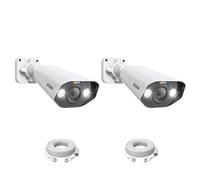 Caméra Bullet POE, reconnaissance intelligente des véhicules par les personnes, vision nocturne couleur, 5MP 2pk