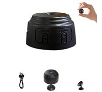 Caméra cachée, caméra espion WiFi cachée, vidéo HD 1080p et stockage SD, mini caméra cachée avec détection de mouvement vue à distance, petit moniteur de contrôle de caméra vidéo (noir, clipsable)