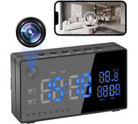 Caméra Cachée Hd 1080P Réveil Wifi Caméra Espion Caméra De Sécurité Avec Détection De Mouvement/Vision Nocturne/Grand Angle De 120°, Caméra De Nounou Sans Fil Pour Surveillance À L[CAM6261316]
