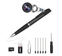 Caméra cachée, stylo espion 2026 Pro 64 Go, stylo caméra FHD 1080p avec prise de vidéo ou d'image, longue durée de vie, mode boucle, pas de WiFi nécessaire, caméra de sécurité pour les entreprises