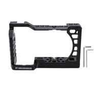 Camera Cage Rig Video Movie Making Cold Shoe Mount 1/4in 3/8in Screw Hole Portable for A6500 Camera