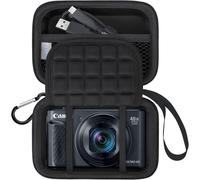 Camera Carrying Case for Canon PowerShot SX740/SX730/SX720/SX620 Digital Camera Protective Bag for Camera Batteries,Cable,Memory Card,Black+Black