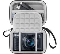 Camera Carrying Case for Canon PowerShot SX740/SX730/SX720/SX620 Digital Camera Protective Bag for Camera Batteries,Cable,Memory Card,Black + Grey